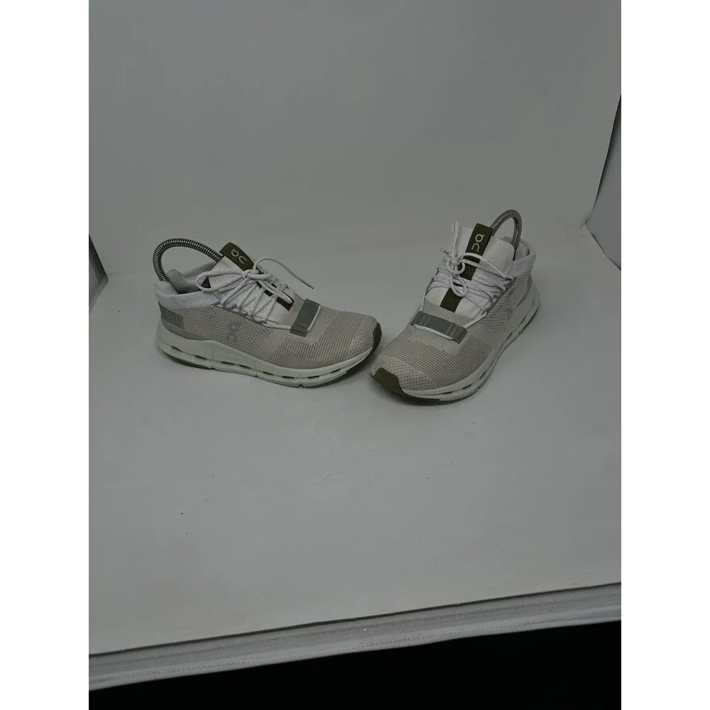 On Cloudnova White Sand Beige Cloudtec Athletic Sneakers 26.98488 Women’s US 8.5